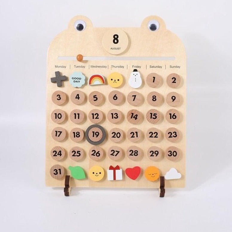 Montessori Wooden Learning Calendar - Oliver & Company Montessori Toys