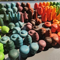 Montessori Wooden Loose Parts Set: 108-324 Pieces - Oliver & Company Montessori Toys