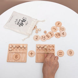 Montessori Wooden Mini Arithmetic Board - Oliver & Company Montessori Toys