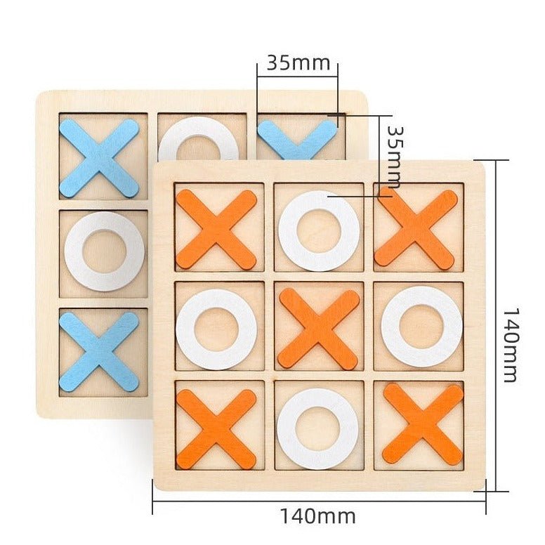 Montessori Wooden Mini Tic Tac Toe Game - Oliver & Company Montessori Toys