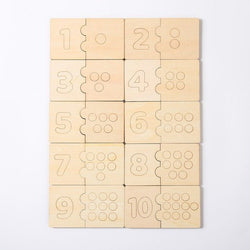 Montessori Wooden Numbers Puzzle - Oliver & Company Montessori Toys