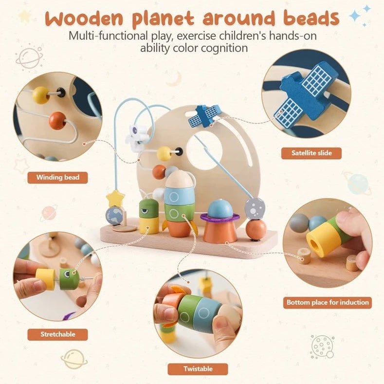 Montessori Wooden Outer Space Toy - Oliver & Company Montessori Toys