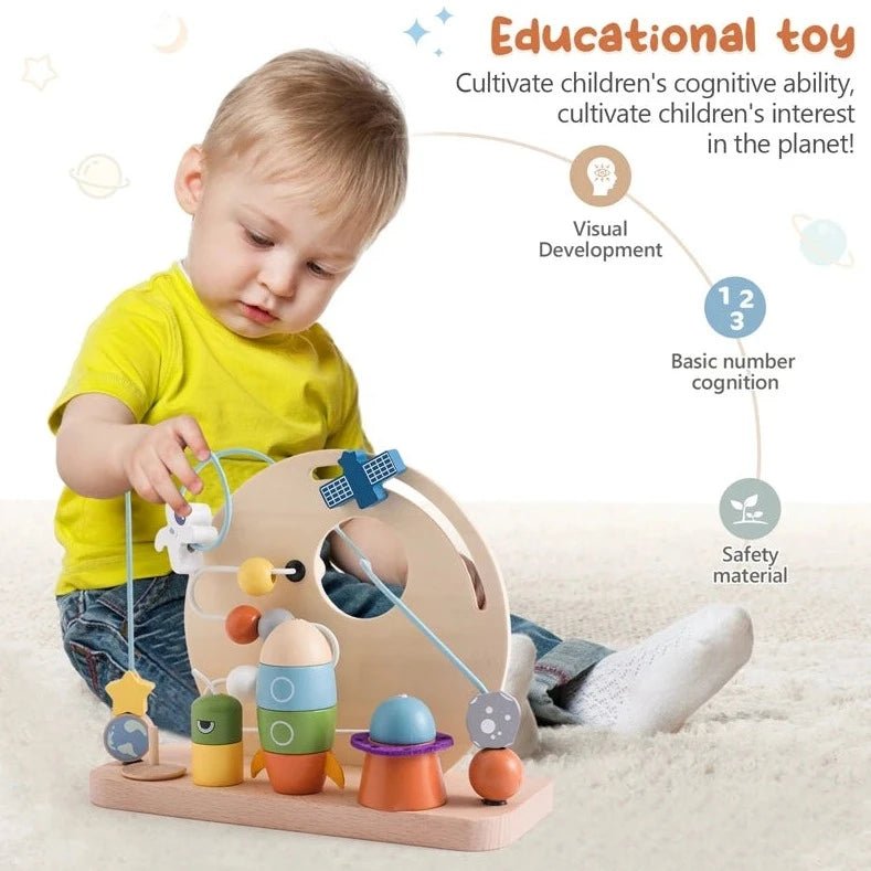 Montessori Wooden Outer Space Toy - Oliver & Company Montessori Toys
