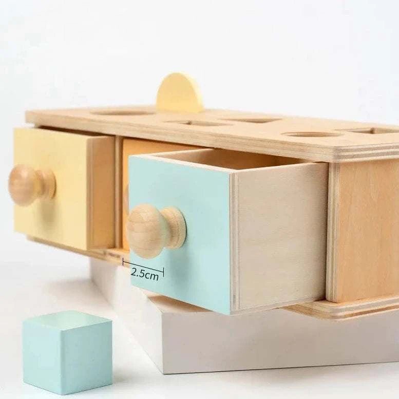 Montessori Wooden Permanence Box - Oliver & Company Montessori Toys