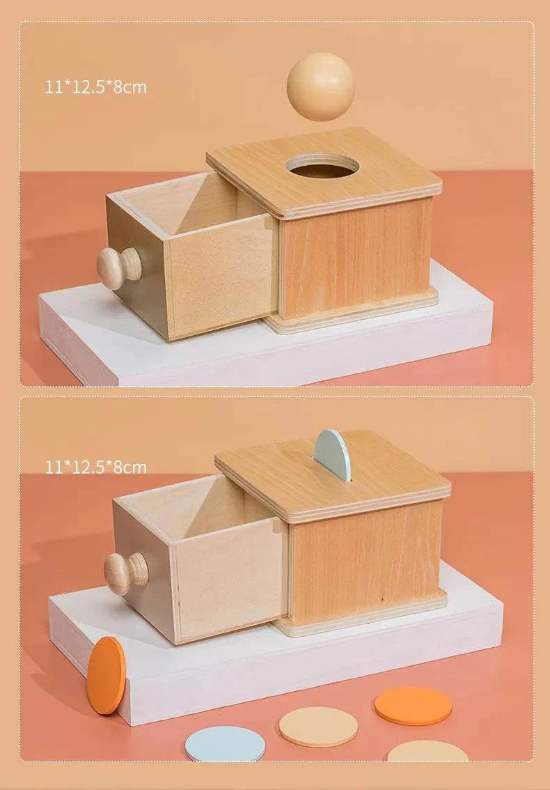 Montessori Wooden Permanence Box - Oliver & Company Montessori Toys