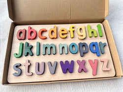 Montessori Wooden Rainbow Alphabet Puzzles - Oliver & Company Montessori Toys