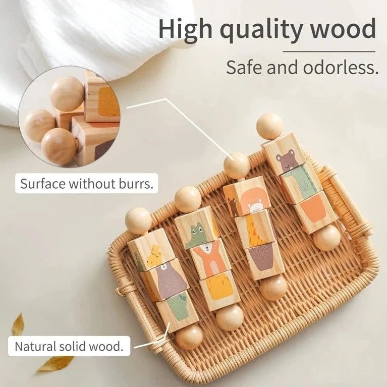 Montessori Wooden Rotating Animal Puzzle - Oliver & Company Montessori Toys