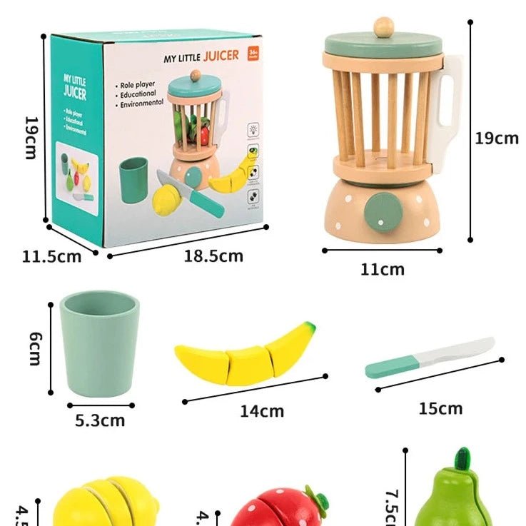 Montessori Wooden Smoothie Maker Toy - Oliver & Company Montessori Toys