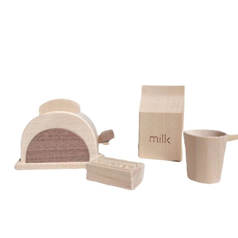 Montessori Wooden Toaster Set - Oliver & Company Montessori Toys