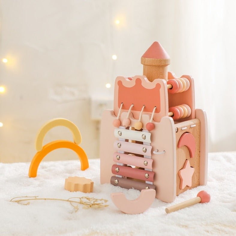 Montessori Wooden Toy Castle - Oliver & Company Montessori Toys