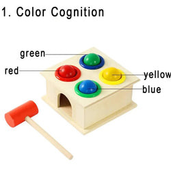 Montessori Wooden Toy Hammering Ball Game - Oliver & Company Montessori Toys