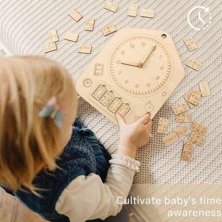 Montessori Wooden Wall Clock Toy - Oliver & Company Montessori Toys