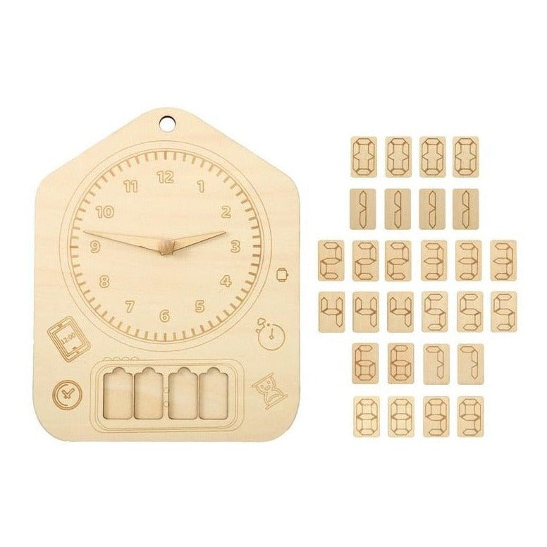 Montessori Wooden Wall Clock Toy - Oliver & Company Montessori Toys