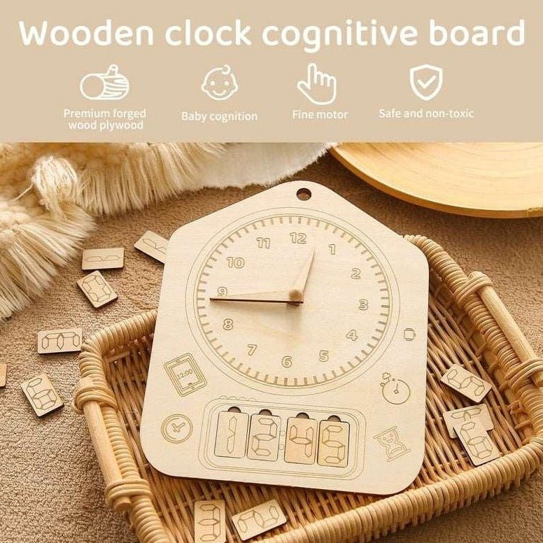 Montessori Wooden Wall Clock Toy - Oliver & Company Montessori Toys