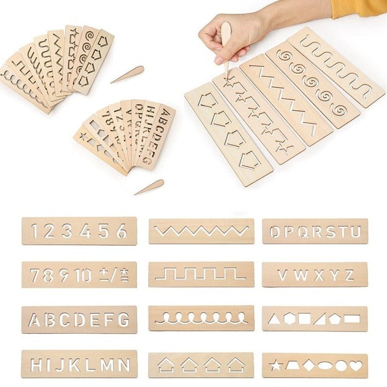 Montessori Writing & Tracing Boards - Oliver & Company Montessori Toys