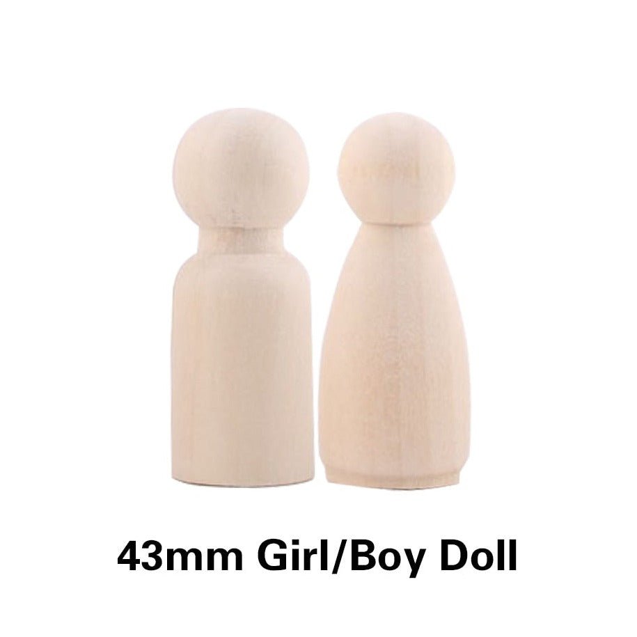 Original Ecological Maple Wood Peg Dolls - Oliver & Company Montessori Toys