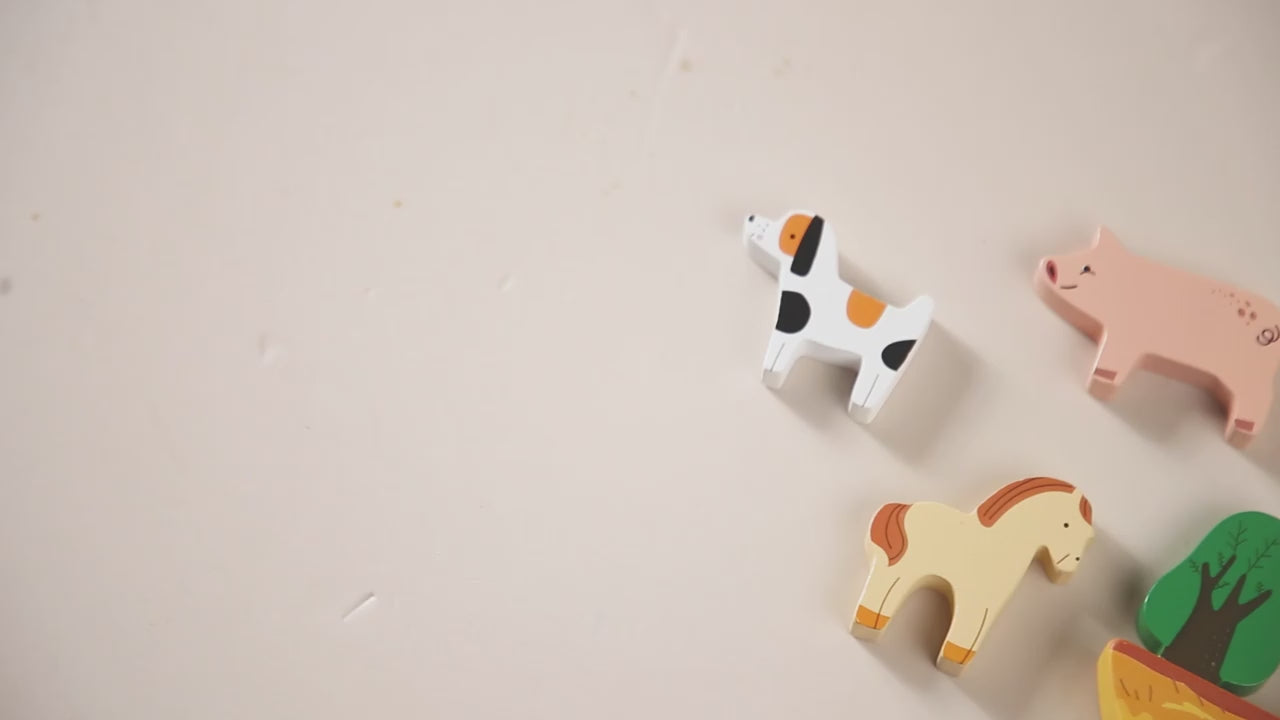 Montessori Farm Animals Wooden Toy