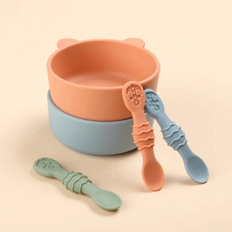 Soft-Touch Baby Silicone Spoons - Oliver & Company Montessori Toys