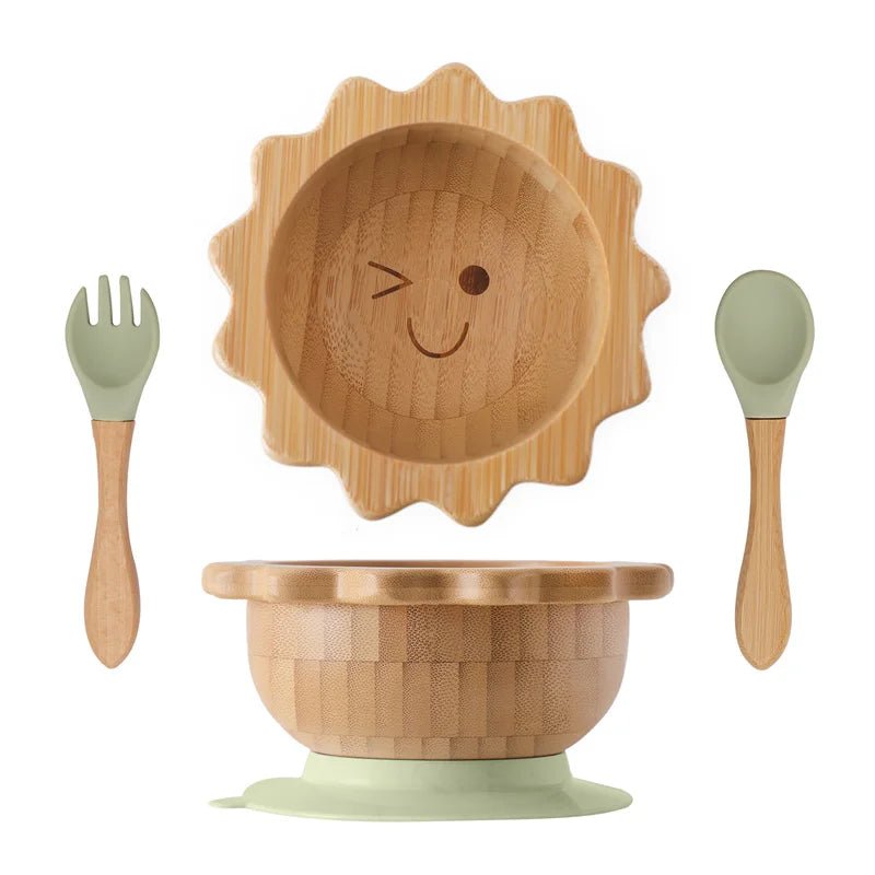 Sunny Sun Baby Wooden Tableware Set - Oliver & Company Montessori Toys