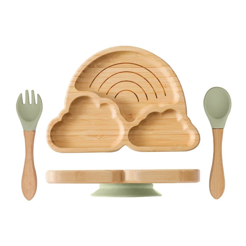 Sunny Sun Baby Wooden Tableware Set - Oliver & Company Montessori Toys