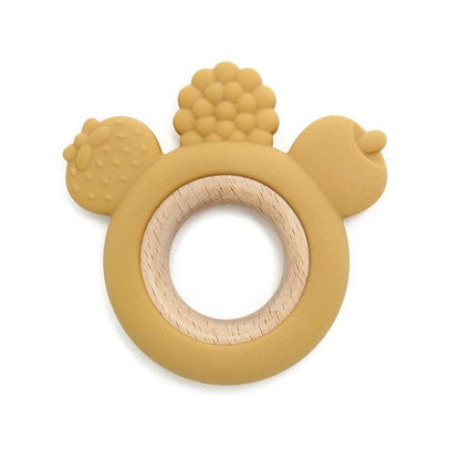 Wood and Silicone Teethers for Baby - Oliver & Company Montessori Toys