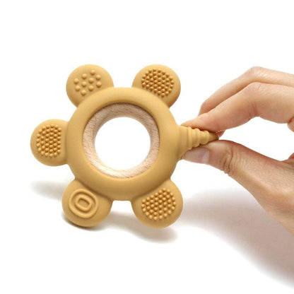 Wood and Silicone Teethers for Baby - Oliver & Company Montessori Toys