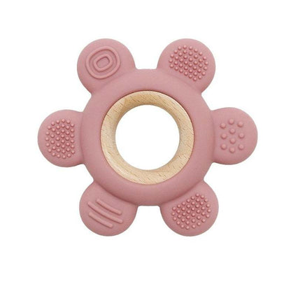 Wood and Silicone Teethers for Baby - Oliver & Company Montessori Toys