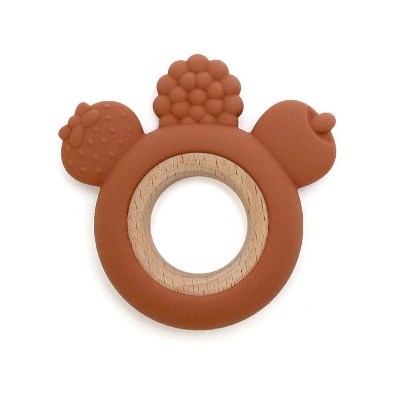 Wood and Silicone Teethers for Baby - Oliver & Company Montessori Toys