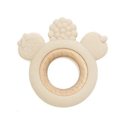 Wood and Silicone Teethers for Baby - Oliver & Company Montessori Toys