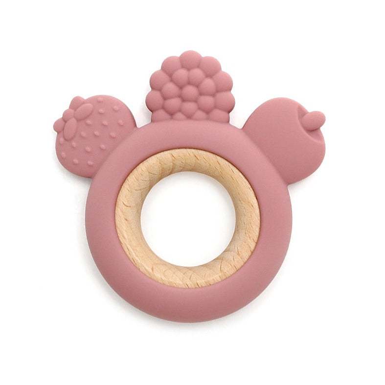 Wood and Silicone Teethers for Baby - Oliver & Company Montessori Toys