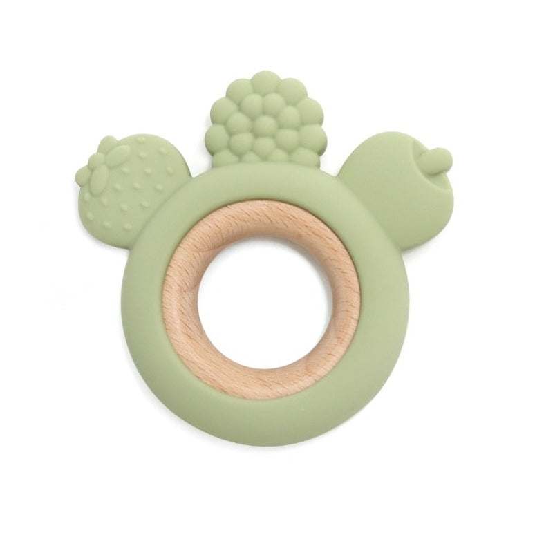 Wood and Silicone Teethers for Baby - Oliver & Company Montessori Toys