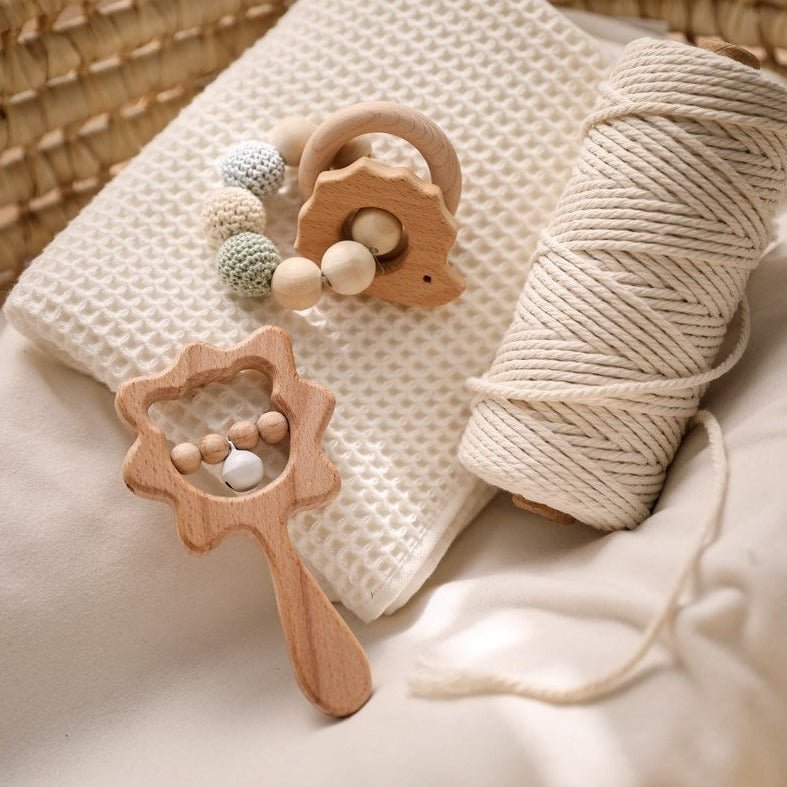 Wooden Animal Baby Rattle Sets - Oliver & Company Montessori Toys