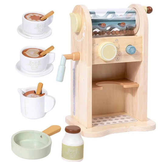 Wooden Hot Chocolate Machine Playset - Oliver & Company Montessori Toys