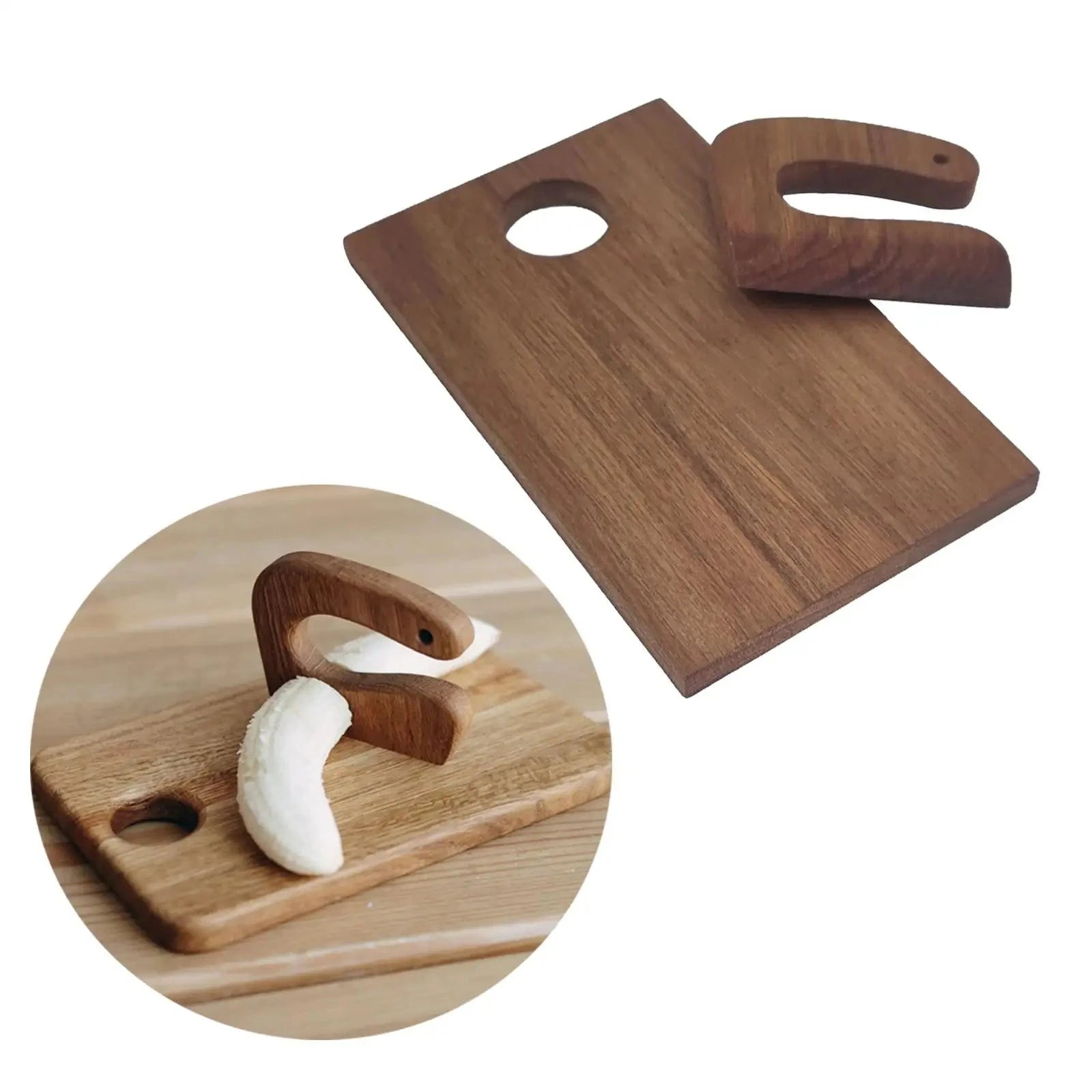 Wooden Montessori Cutting Board Set - Oliver & Company Montessori Toys