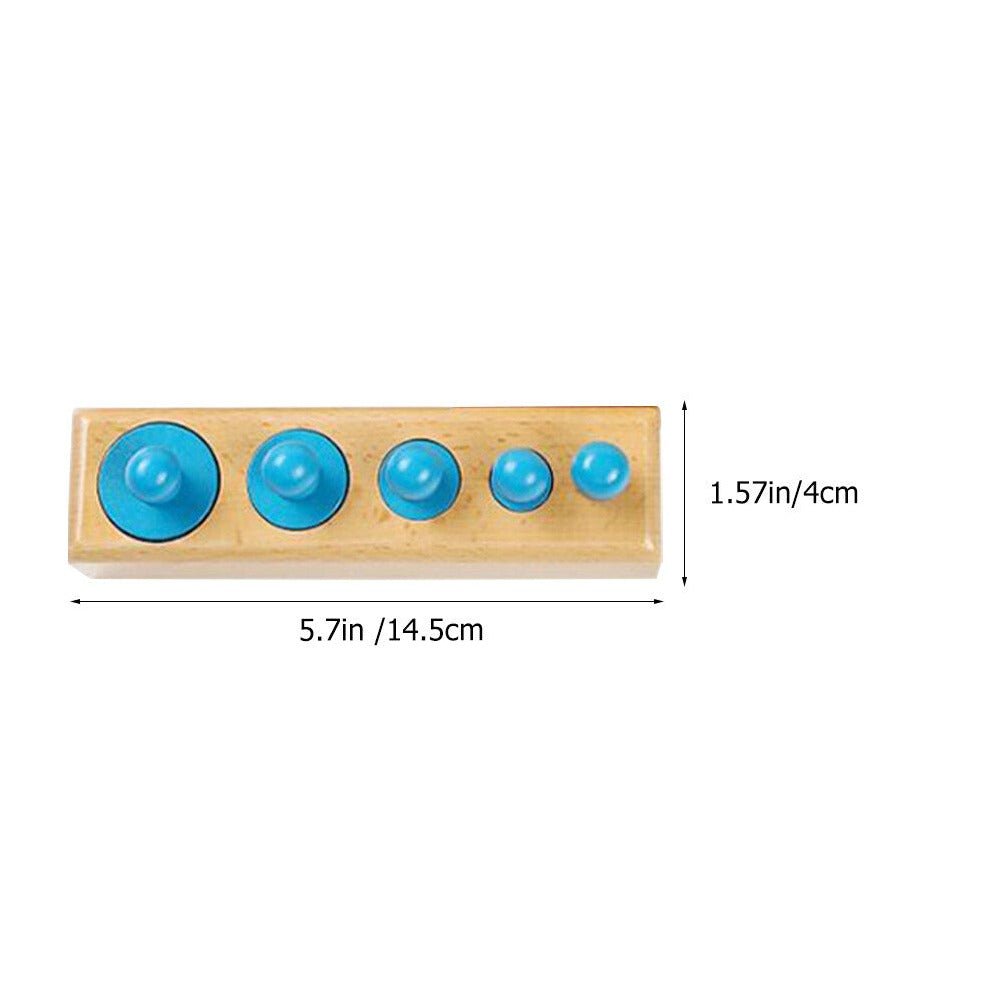 Wooden Montessori Cylinder Socket Set - Oliver & Company Montessori Toys