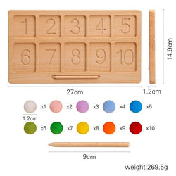 Wooden Montessori Educational Math Boards - Oliver & Company Montessori Toys