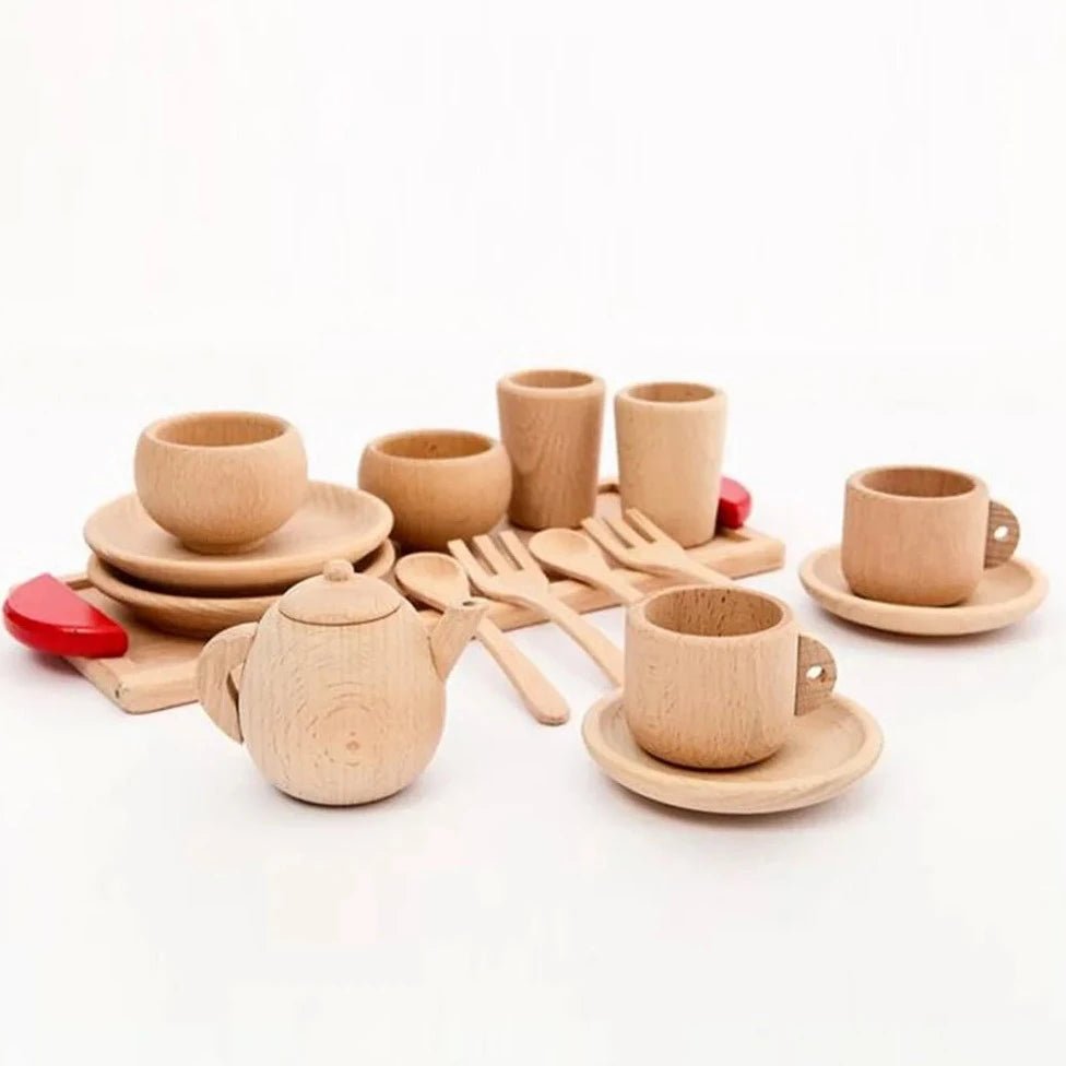 Wooden Pretend Play Kitchen Tools - Oliver & Company Montessori Toys