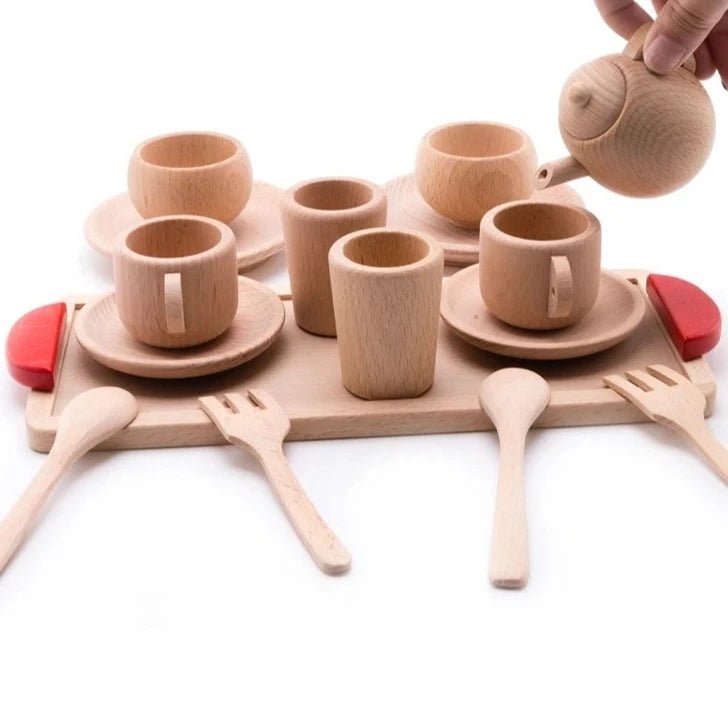 Wooden Pretend Play Kitchen Tools - Oliver & Company Montessori Toys