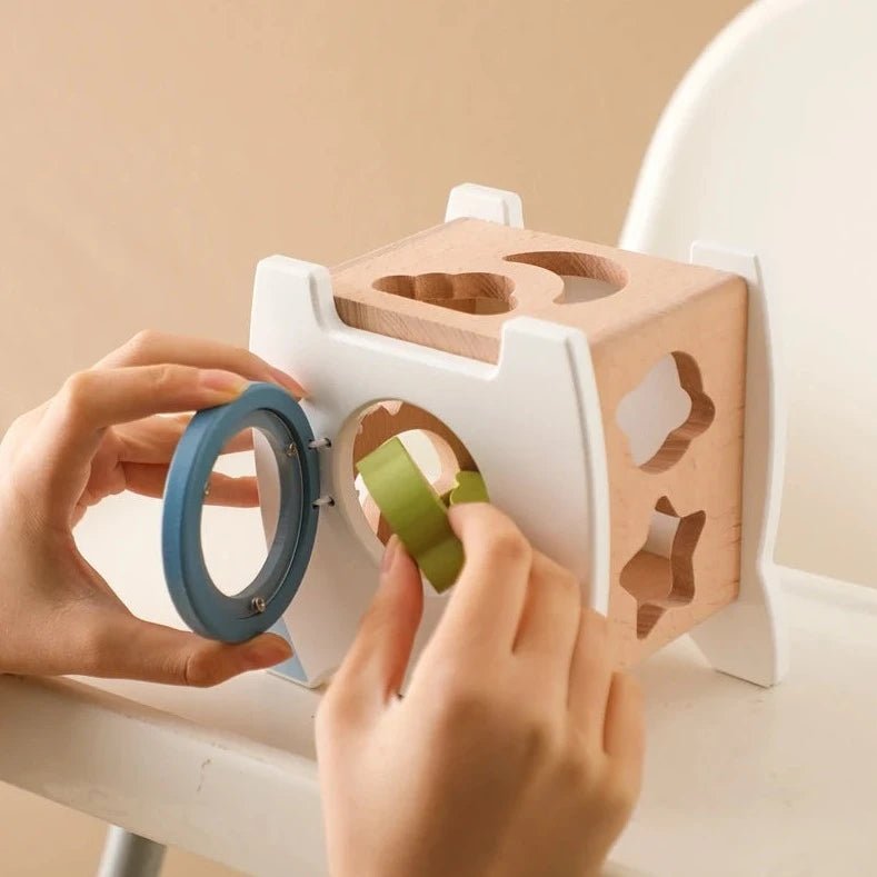 Wooden Rocket 5-in-1 Montessori Toy Set - Oliver & Company Montessori Toys