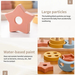 Wooden Shape Matching Learning Toys - Oliver & Company Montessori Toys