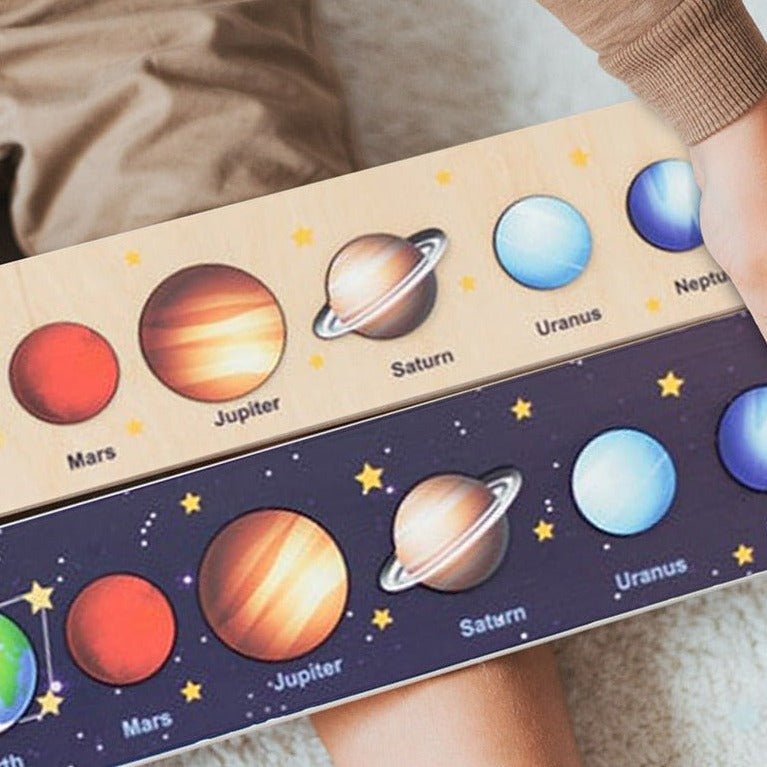 Wooden Solar System Puzzle - Oliver & Company Montessori Toys