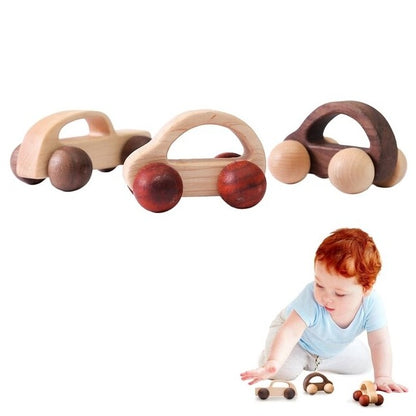 Baby Wooden 3pcs Car Sets