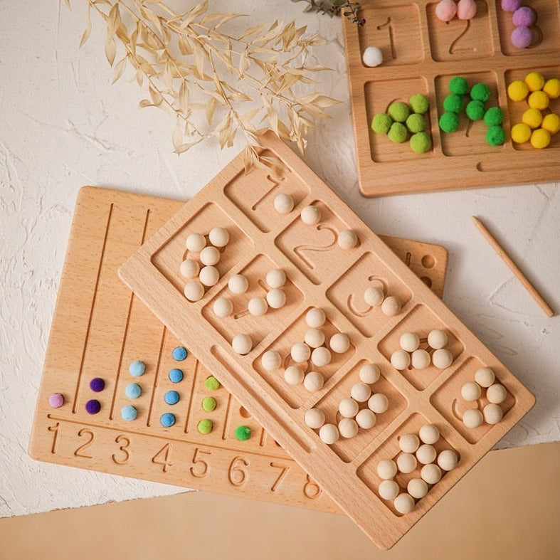 Wooden Montessori Educational Math Boards