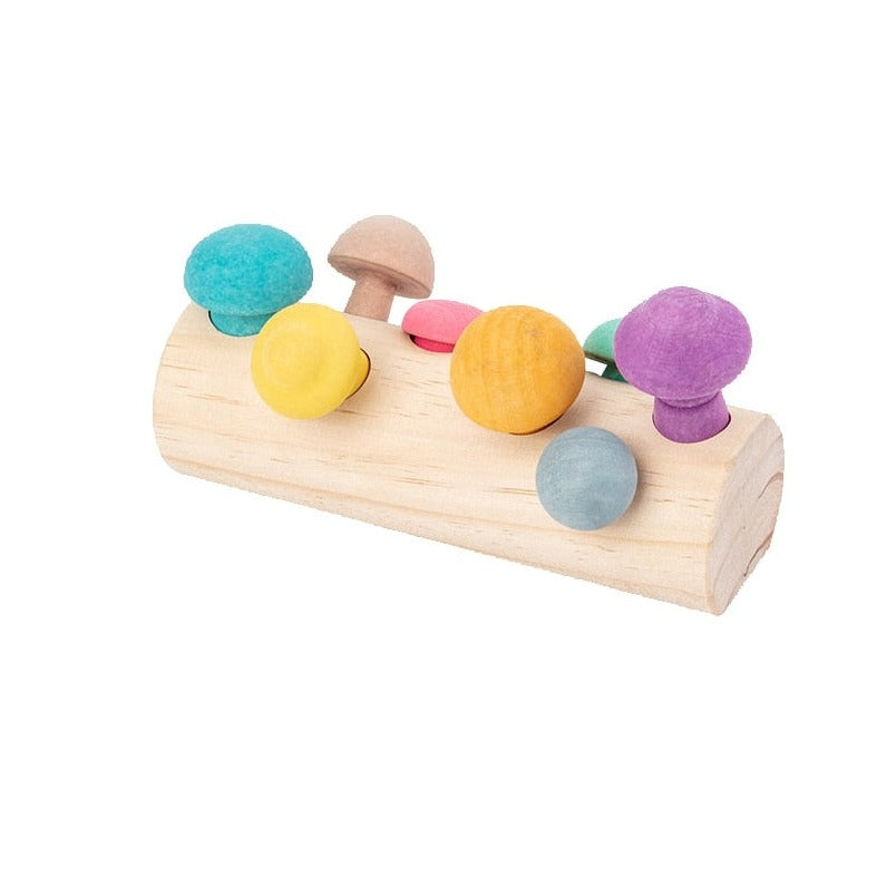 Montessori Wooden Mushroom Toy