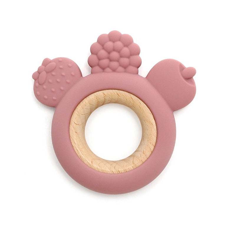 Wood and Silicone Teethers for Baby