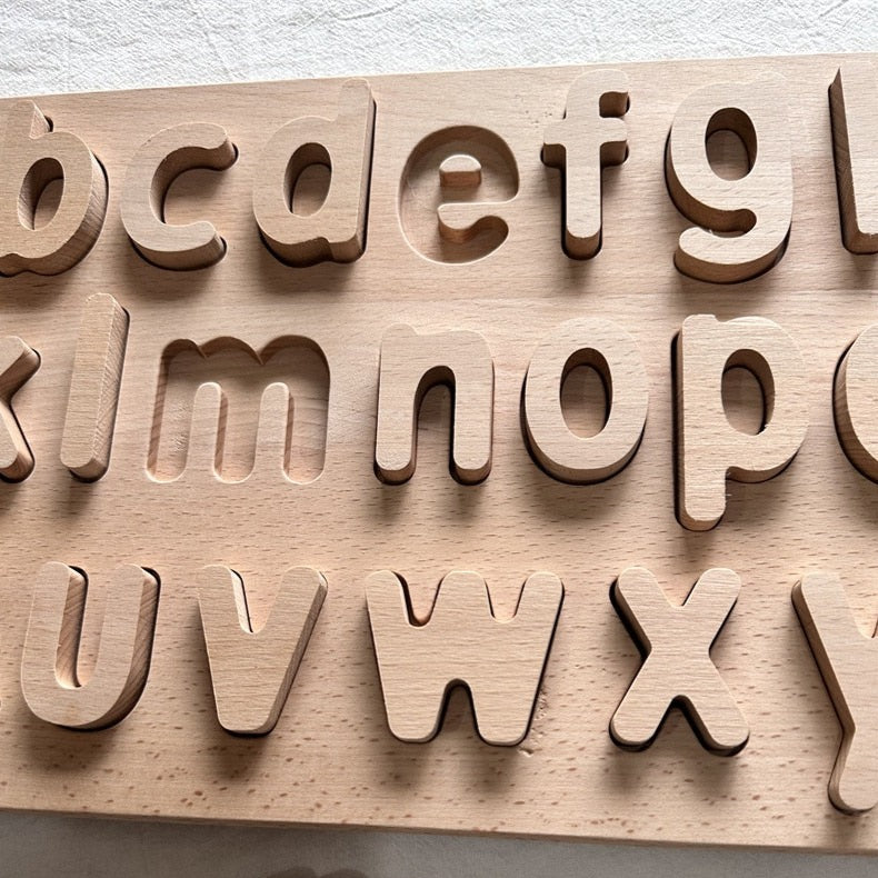 Wooden Montessori Letter and Number Boards