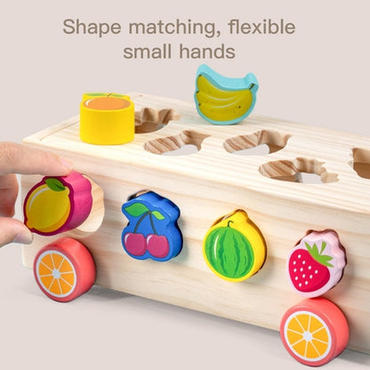 Montessori Wooden Shape Sorter Trailor