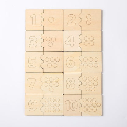 Montessori Wooden Numbers Puzzle